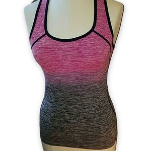 Electric Yoga pink purple ombre racerback exercise workout tank S